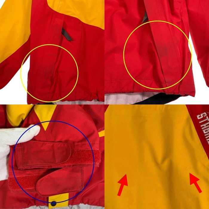Marmot マーモット STABRIDGE スタブリッジ the Apartment アパートメント GTX 3L ALPINIST JACKET マウンテンパーカー ジャケット イエロー レッド TOMUJK84AM GORE-TEX ゴアテックス Size S 福生店