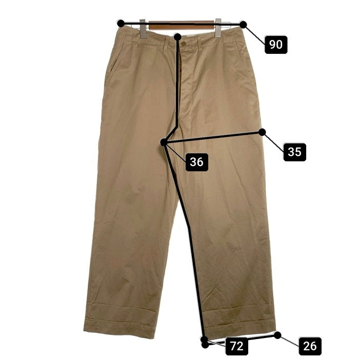 WAIPER.INC ワイパーインク US ARMY 米軍 M-45 チノトラウザーパンツ カーキ WP1030 Size 36-29 福生店