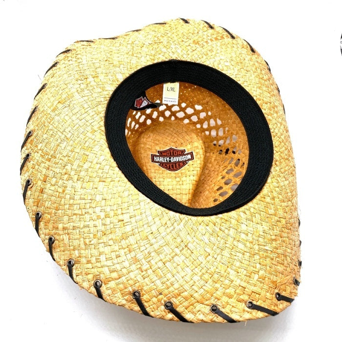 HARLEY DAVIDSON ハーレーダビッドソン メキシコ製 テンガロンハット ストローハット ブラウン sizeL-XL 瑞穂店