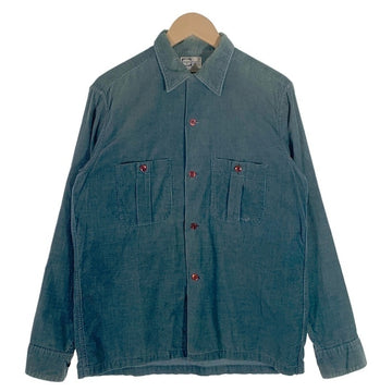 60's PILGRIM ピルグリム オープンカラー コーデュロイシャツ グリーン Size M 福生店
