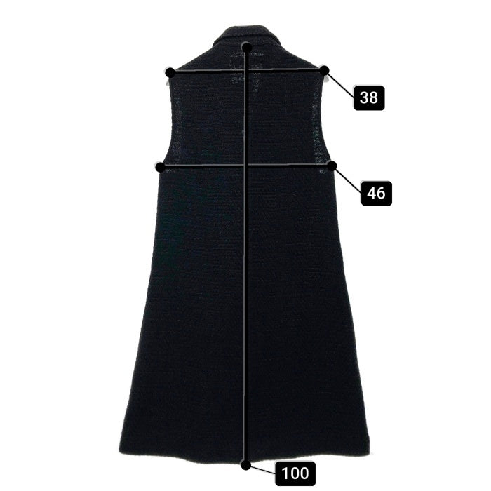 ZARA ザラ タグ付き バーズアイベスト 2325 173 800 ブラック sizeS 瑞穂店