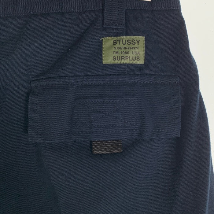 90-00's STUSSY ステューシー チノツイル カーゴパンツ ネイビー