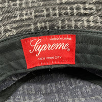 SUPREME シュプリーム 24AW Needle Punch Denim Crusher ニードルパンチデニムクラッシャーハット ブラック Size M/L 福生店