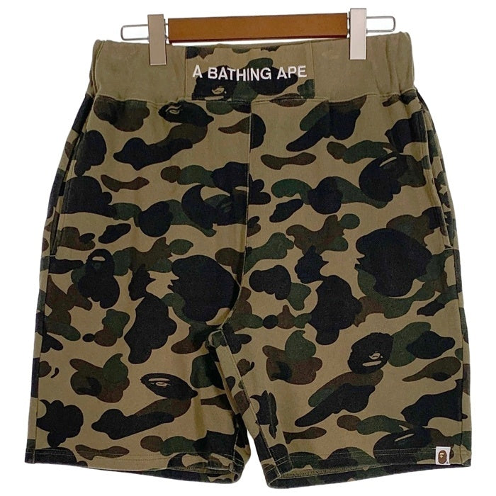 A BATHING APE ア ベイシング エイプ 1ST CAMO SWEAT SHORTS ファースト カモ スウェット ショーツ ハーフパンツ カモ 001SPI301015M Size XL 福生店