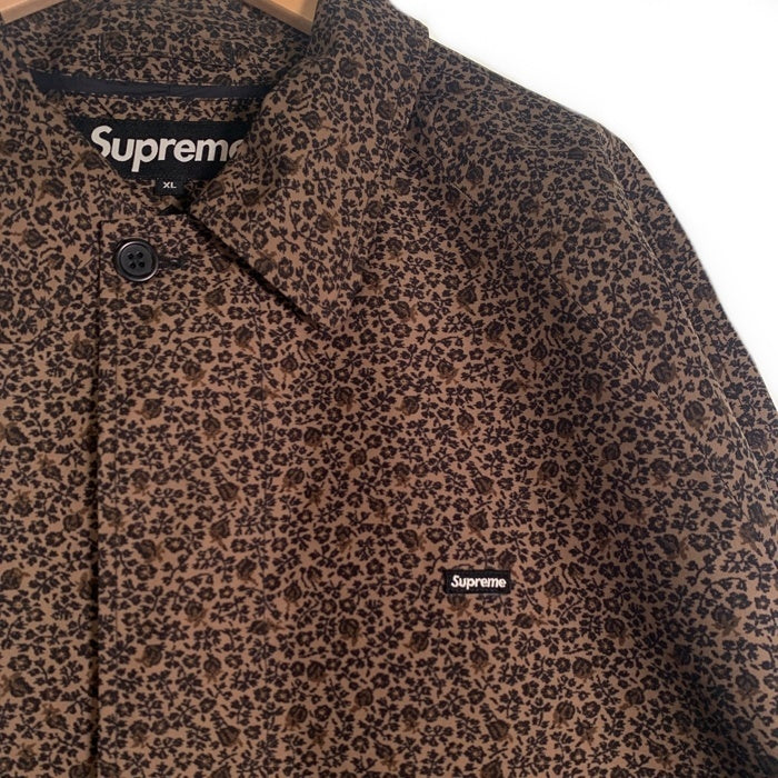 SUPREME シュプリーム 19AW GORE-TEX Overcoat ゴアテックス オーバーコート ロゴリフレクタープリント ブラウン 小花柄 Size XL 福生店