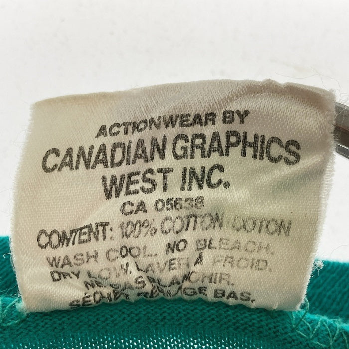 WAVES ウェーブス シングルステッチ GREY CUP CHAPIONS 1989年 Tシャツ ターコイズ sizeXL 瑞穂店
