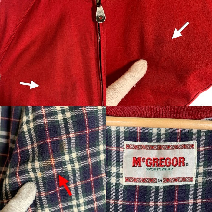 90`s McCREGOR マックレガー ハリントンジャケット ドリズラー スウィングトップ レッド Size M 福生店