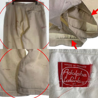 60`s Adolphe Lafont アドルフ・ラフォント フレンチワークパンツ ペンキ ホワイト Size ウエスト約86cm 福生店