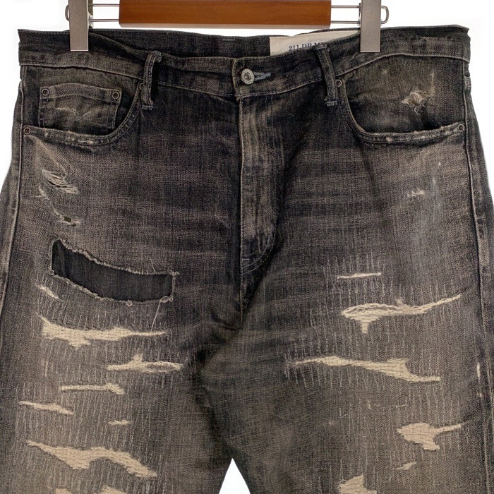 NEIGHBORHOOD ネイバーフッド 21SS SCRATCH SAVAGE DENIM PANT スクラッチサベージデニムパンツ ダメージ/リペア加工 211XBNH-PTM08 グレー Size XL 福生店