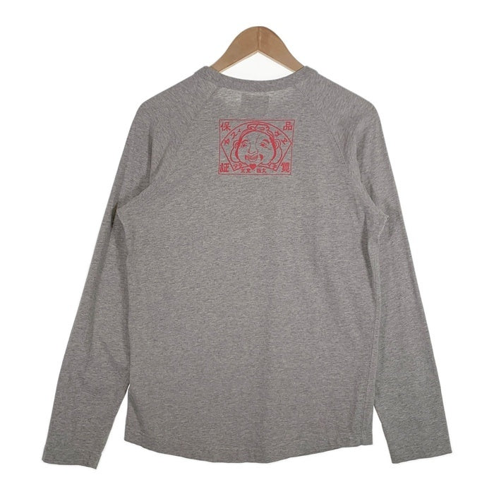 EVISU エヴィス カモメプリント ロングスリーブTシャツ ラグラン グレー Size 40 福生店