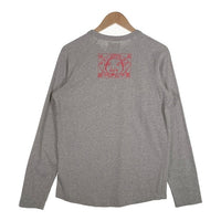 EVISU エヴィス カモメプリント ロングスリーブTシャツ ラグラン グレー Size 40 福生店