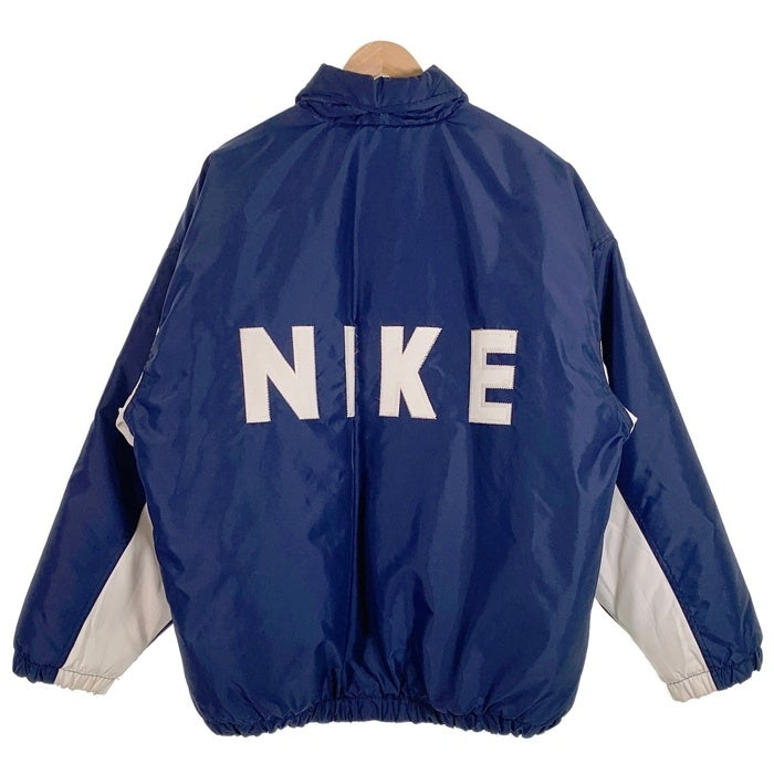 90's NIKE ナイキ 銀タグ ナイロンジャケット ネイビー ホワイト Size XL 福生店