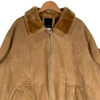 Sean John ショーンジョン ファー レザー ジップアップ ジャケット ベージュ Size 2XL 福生店