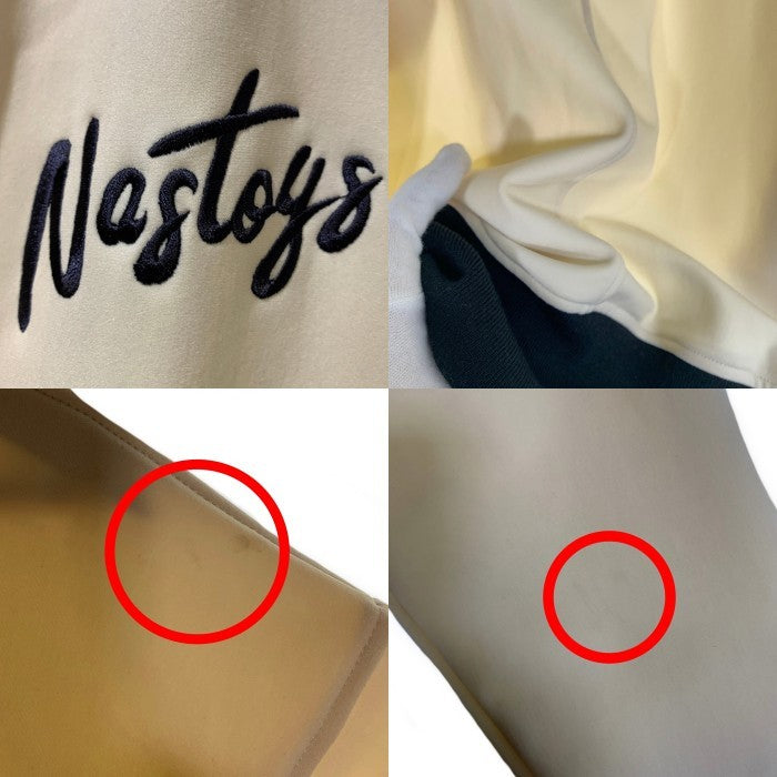 NASTOYS ナストイズ Pilotr Jacket パイロットジャケット アイボリー ジャージ素材 トラック Size L 福生店