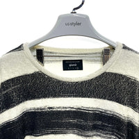 glamb グラム Simons border CS シモンズボーダーカットソー パイル地 ホワイト ブラック GB17SM/CS20 Size 4 瑞穂店