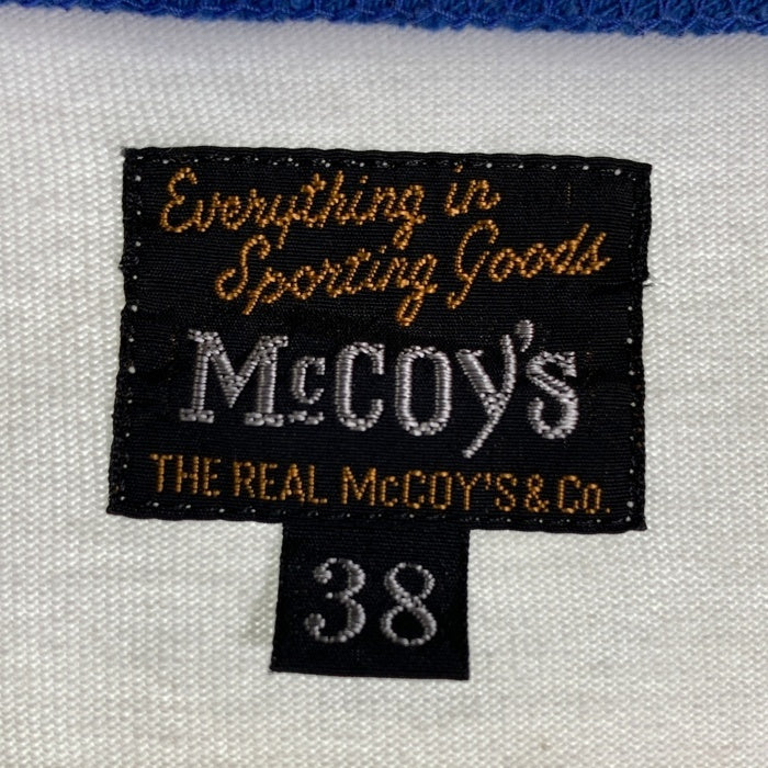 THE REAL McCOY'S リアルマッコイズ U.S.AIR FORCE プリント リンガーTシャツ ホワイト ブルー Size M 福生店