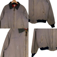80's Carhartt カーハート ダック地 ウエスタンヨーク ワークジャケット グレー 100周年 赤キルティングライナー Size L 相当 福生店