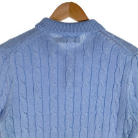 POLO RALPH LAUREN ケーブルニット 半袖 ポロシャツ ライトブルー Size XS 福生店