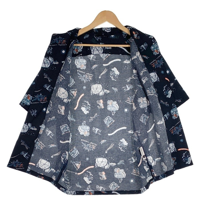 THE NORTH FACE ノースフェイス Aloha Vent Shirt アロハベントシャツ 半袖 ポリエステル ネイビー NR22330 Size L 福生店