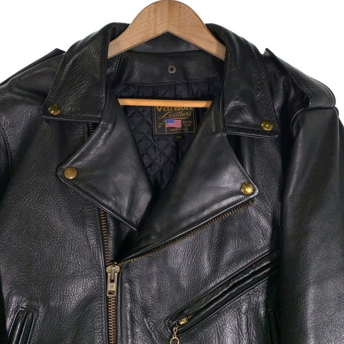 VANSON バンソン C2 レザーダブルライダースジャケット ブラック 現行 Size 44 福生店