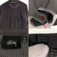 STUSSY ステューシー 24AW Raglan Thermal Basic Stock サーマル ロンT ロングスリーブ 長袖 Tシャツ チャコール Size M 福生店