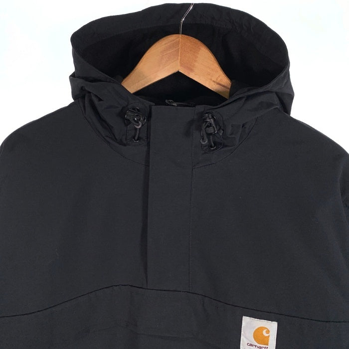 Carhartt WIP カーハート ワークインプログレス NIMBUS PULLOVER ナイロン プルオーバージャケット アノラック 内フリース ブラック Size L 福生店