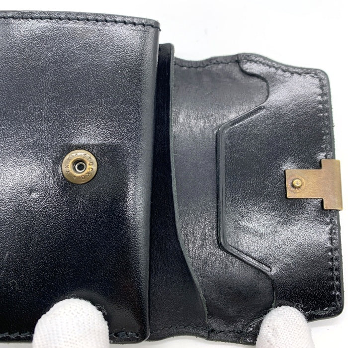 Dual デュアル EDIT エディット サドルプルアップコンパクトウォレット レザー ブラック (DCr-1040) 福生店