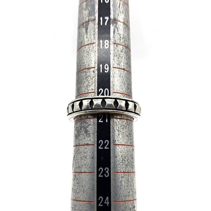 ノーブランド 5mm シルバー デザインリング 925 Size 21号 福生店