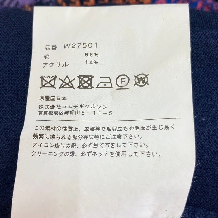 COMME des GARCONS SHIRT コムデギャルソンシャツ W27501 ウール パッチワーク セーター ネイビー sizeM 瑞穂店