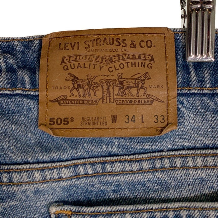 90's Levi's リーバイス 505 テーパードデニムパンツ インディゴ USA製 オレンジタブ 20505-0217 Size 34×33 福生店