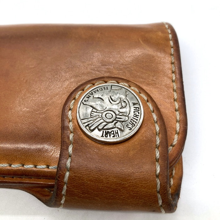 Ted Company テッドカンパニー ビッグデビル刻印 コンチョ付き レザー長財布 ブラウン size-※箱付き 瑞穂店