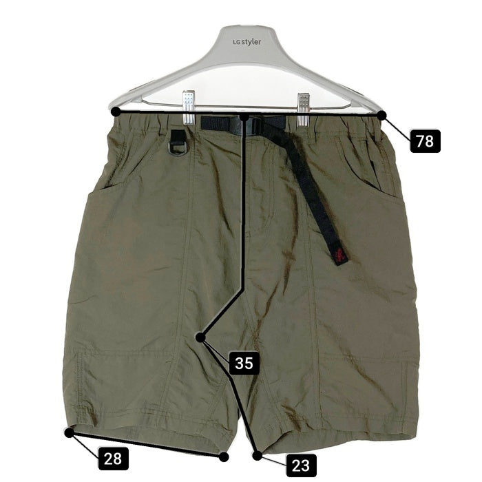 GRAMICCI グラミチ GUP-21S040 SHELL GEAR SHORTS オリーブ sizeM※毛玉あり 瑞穂店