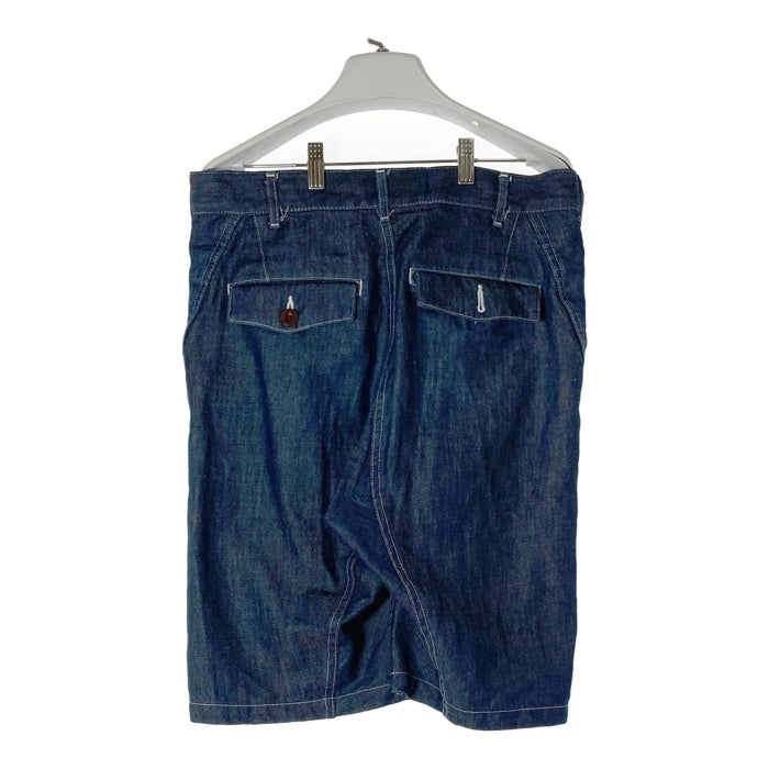 JUNYA WATANABE COMME des GARCONS MAN ジュンヤワタナベ コムデギャルソンマン WK-P020 AD2012 リネン混 デニムショートパンツ インディゴ sizeM※ヒップ右ポケットボタン欠品 瑞穂店