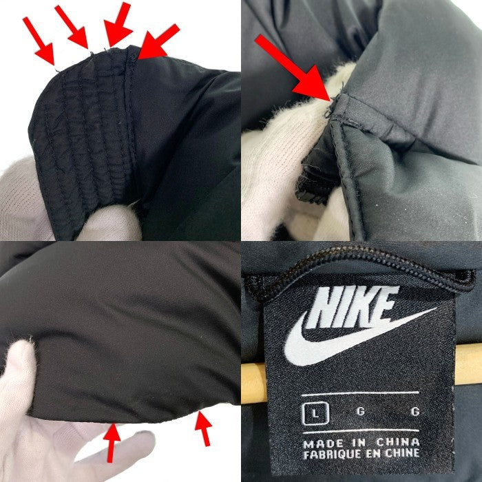 NIKE ナイキ FILL DOWN WINDRUNNER PARKA HOODIE フィルダウン ベンチコート ロング ブラック ポリエステル AA8854-010 Size L 福生店