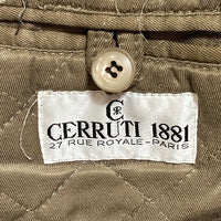CERRUTI 1881 セルッティ ジップアップ レザージャケット ブラック Size 48 瑞穂店