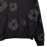 DENIM TEARS デニムティアーズ COTTON WREATH HOODIE コットンリース プルオーバースウェットパーカー ブラック フラワーブラック Size L 福生店