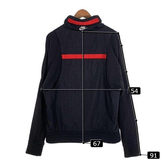 JORDAN ジョーダン UNION ユニオン NRG AS 1/2 ZIP ハーフジップ ナイロンジャケット ブラック レッド 袖スウェット AH3409-010 Size S 福生店