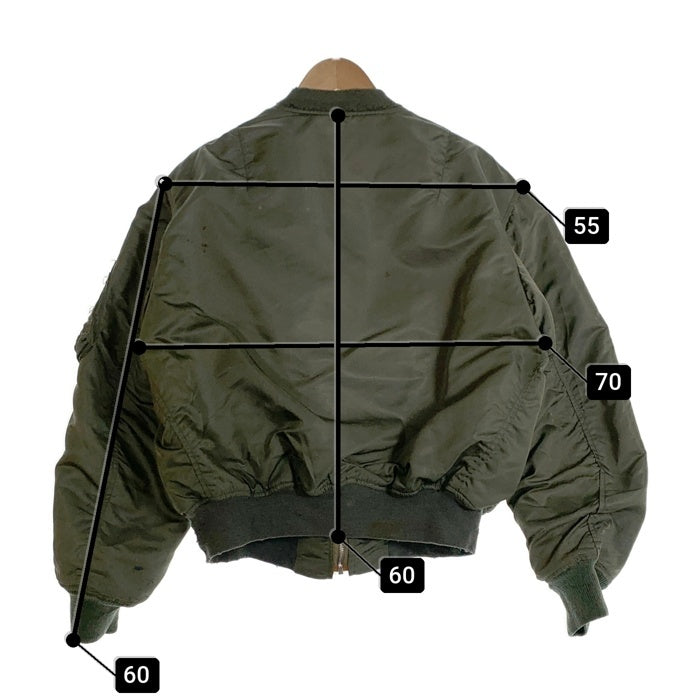 70's U.S. ARMY ALPHA INDUSTRIES アルファインダストリーズ AIR FORCE 米空軍 MA-1 L-2B フライトジャケット オリーブ DSA100-74-C-1559 8414-00-817-0596 Size XL 福生店