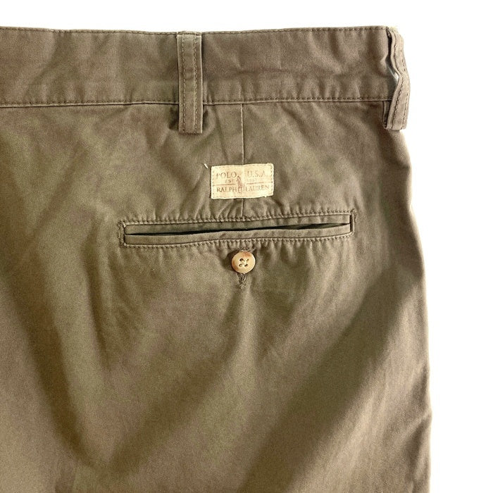 Polo Ralph Lauren ポロラルフローレン HAMMOND ツータックチノパンツ カーキ size35 瑞穂店