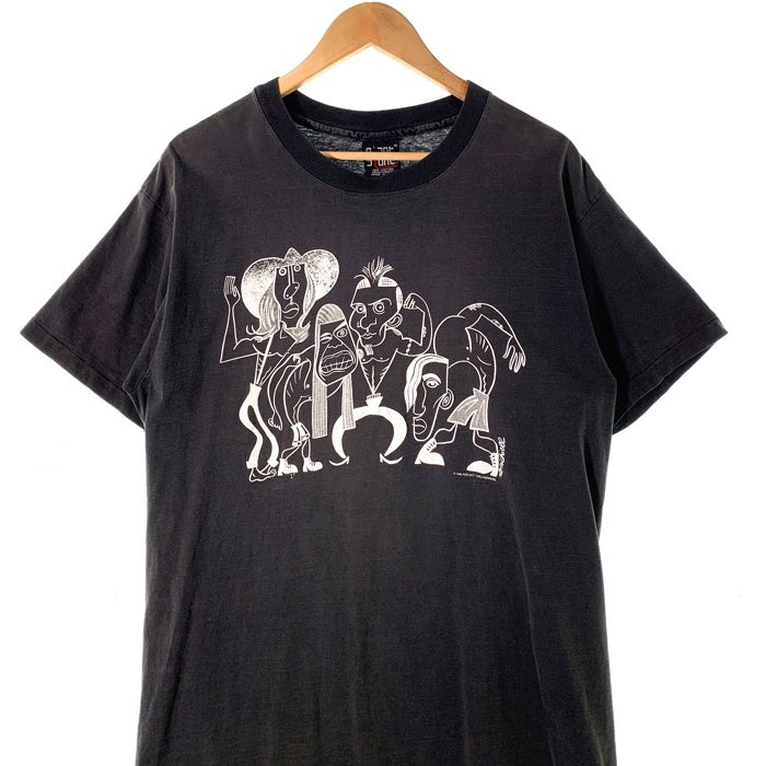 90's Red Hot Chili Peppers レッドホットチリペッパーズ Picasso ピカソ プリントTシャツ ブラック giant Size XL 福生店