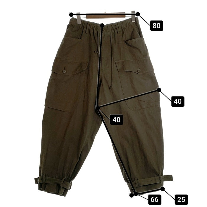 s'yte サイト Yohji Yamamoto Planning Dept ヨウジヤマモト プランニングデプト COTTON CARGO PANTS コットン カーゴパンツ オリーブ UV-P15-038 Size 3 福生店