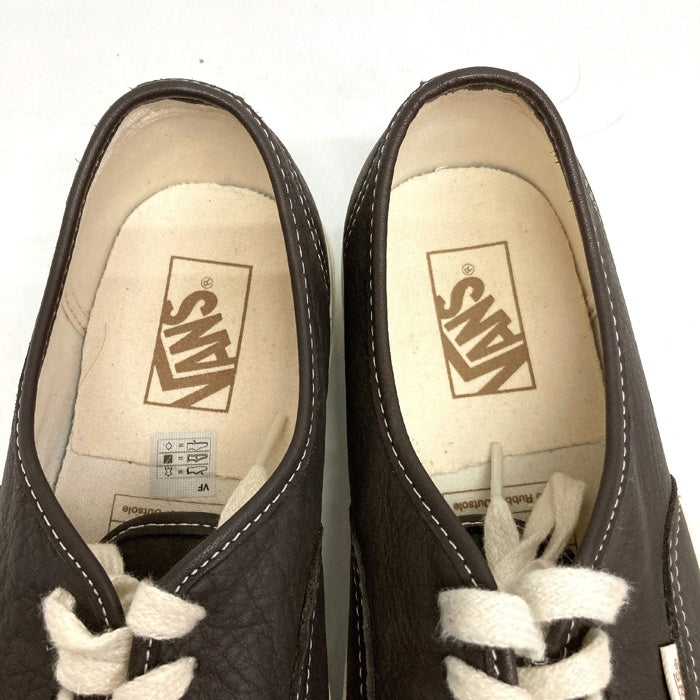 VANS ヴァンズ AUTHENTIC オーセンティック フェイクレザー スニーカー ダークブラウン size26cm 瑞穂店