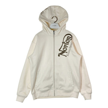 Norton ノートン フェイクスウェード ジップアップパーカー 裏ボア 243N1311A ホワイト Size L 瑞穂店