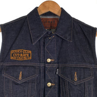 CUT-RATE カットレイト デニムベスト インディゴ Size L 福生店
