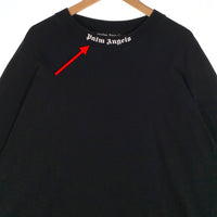 Palm Angels パームエンジェルス ネック バックロゴプリントTシャツ ブラック PMAA002R21JER001 Size XL 福生店