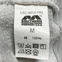 SOUTHERN MFG CO BLUEBLUE サウザンマニュファクチャリングカンパニー・ブルーブルー カレッジプリント スウェットトレーナー グレー sizeM 瑞穂店