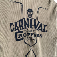 FREEWHEELERS フリーホイーラーズ Power Wear Carnival of HOPPERS クルーネックサーマルカットソー オリーブ ブラック Size M 福生店