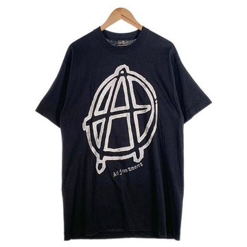 80-90's Anarchic Adjustment アナーキックアジャストメント サークルA 両面プリント Tシャツ ブラック USA製 FRUIT OF THE LOOM Size XL 福生店