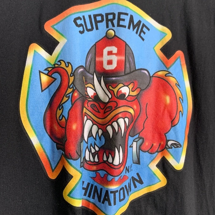 SUPREME シュプリーム 22AW FDNY Engine 9 Tee プリントTシャツ ブラック Size XL 福生店
