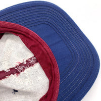 90`s AMERICAN BUREAU OF SHIPPING OWNCO 企業 ツートーン 6パネル キャップ バーガンディー ネイビー USA製 福生店